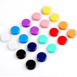 PYJLBX Magnetic Dry Erase Board Magnetic Fridge Magnets, Cute, Small, Round Magnets, Multi-purpose, Perfect for Refrigerator, Whiteboard, Bulletin Board, Map, School, Office, Kitchen, Office Supplies