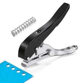 Perforadora Manual de Posición Ajustable, Perforadora Duradera para Carpintería, Perforación de Papel Portátil con Broca Avellanada Para Papel, Cartón