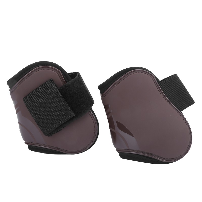 1Set Horse Tendon Boots PU Elastic Thickened Adjustable Horse Leg
