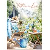 doodlecards Father-in-Law Birthday Card Relax in the Garden Medium Size