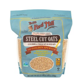 Bob's Red Mill Steel Cut Oats, 54oz (Pack of 1) - Non GMO, Whole Grain, Vegan, Kosher