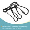 sourcing map Spring Hooks Snap Clip Hooks 32x11.5x3mm Iron for