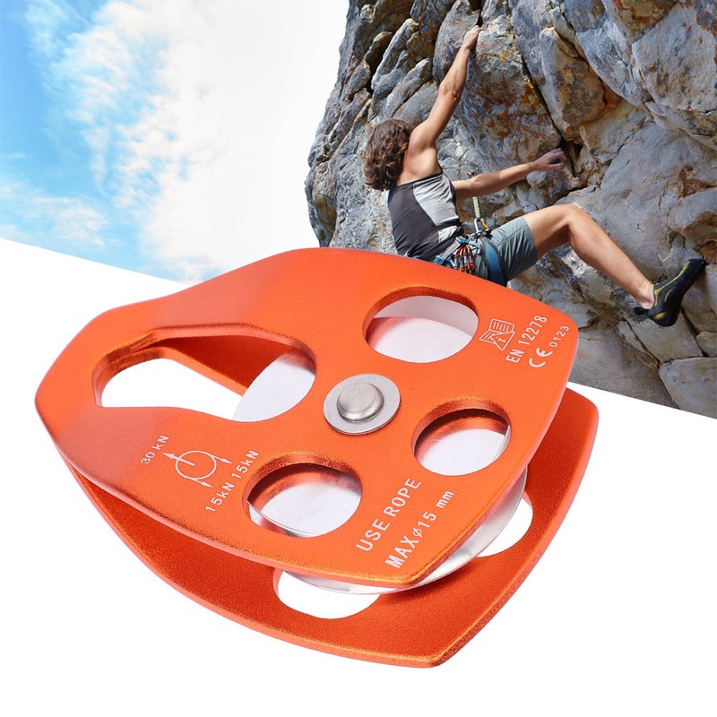 30KN Large Single Pulley Bearing Sheave Sliding Side Plate for
