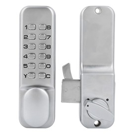 Keyless Keypad Door Auto Lock, Keyless Mechanical Combination Door Lock, Gate Lock, Sensitive Password Keys Reset Function Suitable for Front Doors Office