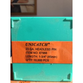 UNICATCH 1-3/4" 23Gauge Headless Pins for all 23 Gauge Pinners Cadex,Grex,Senco,Bostitch