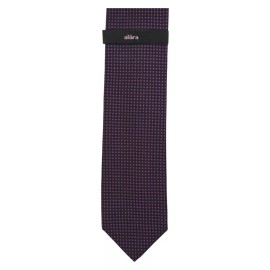ALARA Mens Silk Tie 3.15 Purple Black Woven Classic Designer Dress Necktie $80