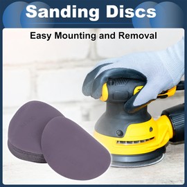 INFINAUTO Schleifscheiben, 5" 1200 Körnung Automobilreparatur Runde Klett-Schleifpapier Keramik Lila, 20 Stück