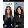 LUVME Straight Seamless 14inch 110g 7Pcs Clip in Hair Extensions