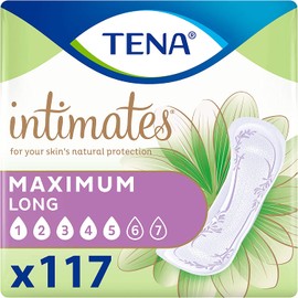 Tena Intimates Maximum Incontinence Pad Long Length,White 117 ct