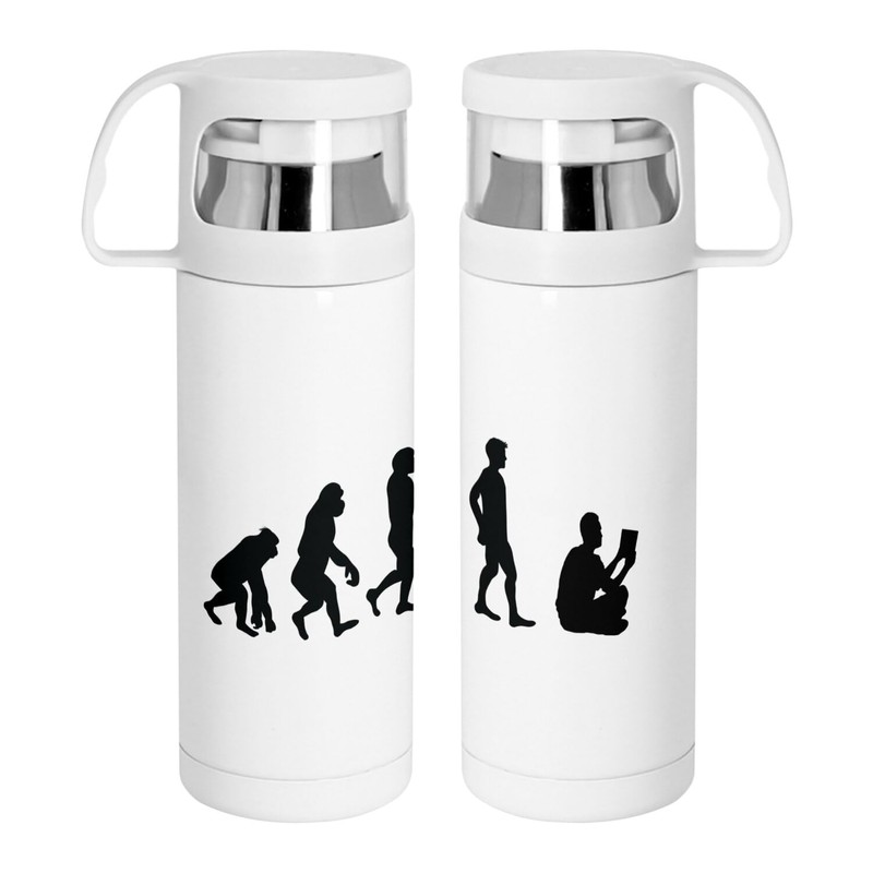 Thermos Stainless Steel with Integrated Cup - Evolution Reading Book