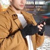 Fingerless Gloves Men - Wool Thermal Fleece Knit Mitten Warm