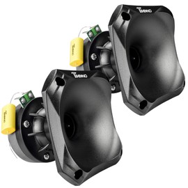 Timpano 2X TPT-DH175 Slim Driver Horn, 1 Inch Phenolic Driver + Plastic Slim Horn 500 Watts Max - Ideal for Compact Systems - Smooth Extended Frequency Response (Bundle 2 Horn Drivers)