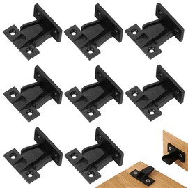8 Pairs Press Fit Panel Clips Black Push in Plinth Fasteners Fittings Sturdy Furniture Panel Board Connector for DIY Cabinets Shelves Wardrobes