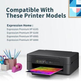 OINKWERE 202XL Printer Cartridges Compatible with Epson 202XL Multipack 202 XL for Epson XP 6000 Printer Cartridges for Expression Premium XP 6000 XP 6005 XP 6100 XP6000 XP6105 XP6005 (Pack of 10)