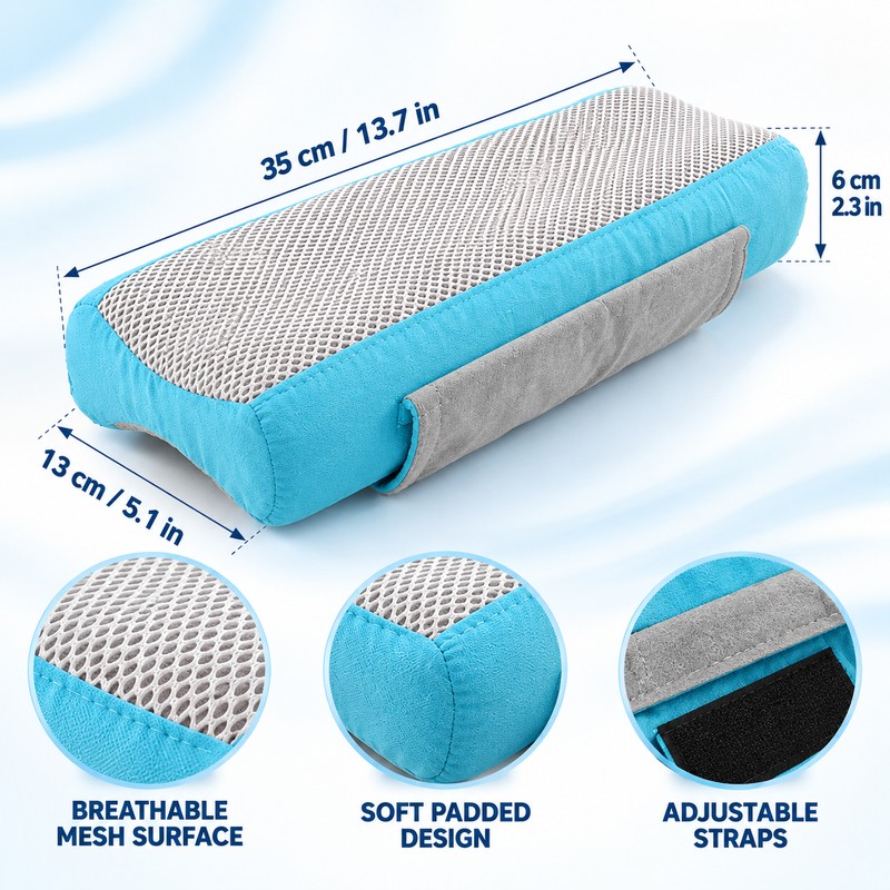 2 Pcs Wheelchair Armrest Cushions for Everyday Comfort – Soft