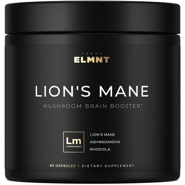 20,000mg 16x Strength Lions Mane Supplement Capsules Super Nootropic w.