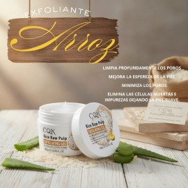 Exfoliante Facial Crema Gel Arroz Pulpa Aloe Vera 180g Mixta Día Noche