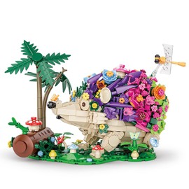 Hedgehog Building Sets, Flowers Animal Building Toys Collectible Gift ，Birthday Gifts Toys for Adults and Kids Age 6+(998 Pieces).