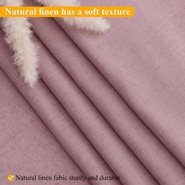 Jowels No Hooks Needed Linen Shower Curtain and Liner Set,Blush Pink Hotel Luxury Decor Shower Curtains for Bathroom with See Through Top Window,Water Resistant Fabric,72Wx72L,Blush Pink