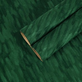 CHIHUT 12"x100" Green Self Adhesive Velvet Felt Fabric for Dresser Jewelry Soft Velvet Fabric Wallpaper Peel and Stick Removable Felt Drawer Liner for Cabinet Shelf DIY Projects Flocking Liner Sticker