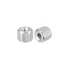 uxcell M3 x 0.5-Pitch 6mm Length Coupling Nuts, 10pcs 304