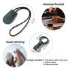 CGZOWYU Suede Genuine Leather Smart Key Fob Case Cover Compatible