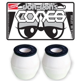 Shorty's Skateboard Bushings Doh Doh's Cones with Washers White 98A Xfirm
