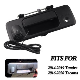 E-Vniko Tailgate Latch Handle with Rear View Camera Compatible for 2014-2019 Toyota Tundra 2016-2020 Tacoma Replacement Liftgate Latch Handle with Camera Hole 69090-0C090, 69090-0C091