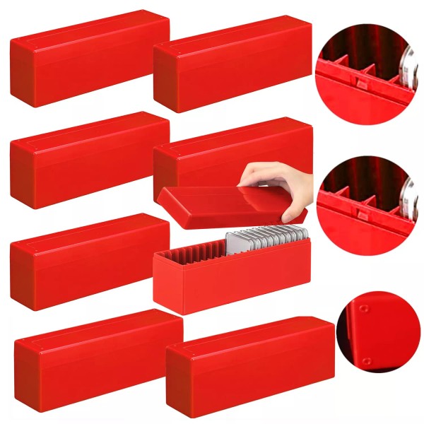 Unbranded 8PCs Storage Box Plastic Case for 20 Certified PCGS