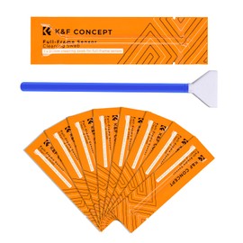 K&F Concept Image Sensor Cleaning Swabs (Full Size) - 10 Pack | Perfect for SLR and Mirrorless Cameras