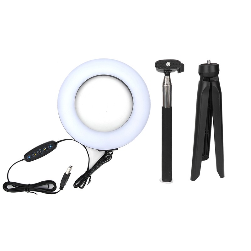 6 Inch Ring Light Dimmable LED Fill Light with Stand