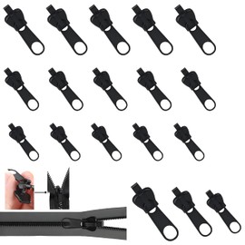 Pack of 15 Zip Repair Set, 3 Models Zip Slider Replacement Universal Removable Zip for Backpack, Jackets, Tent, Jeans, Purses