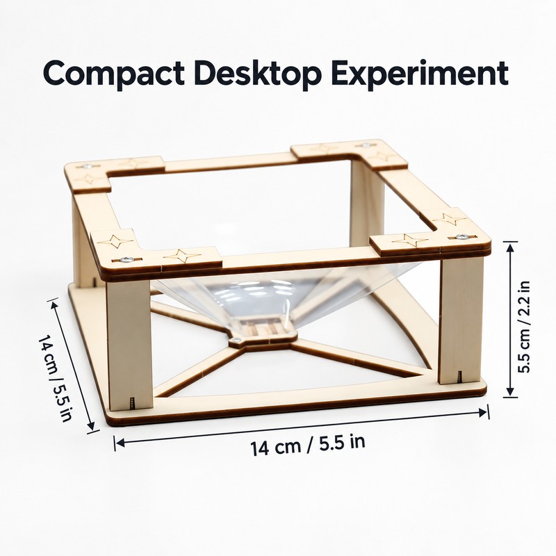 DIY 3D Holographic Projection Science Experiment Kit, Educational Building Model