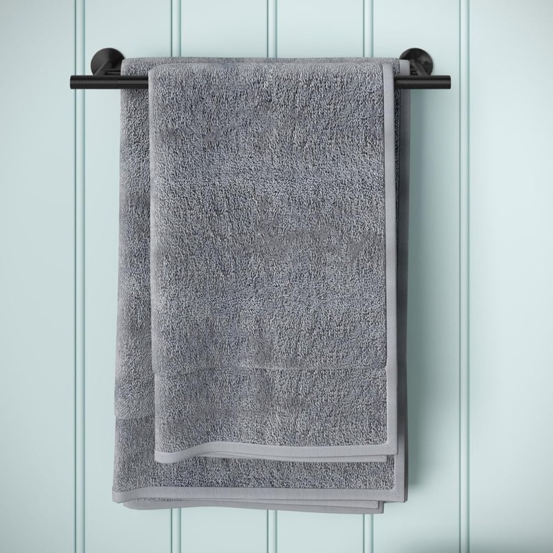 Swiss Madison Avallon 24" Double Towel Bar in Matte Black