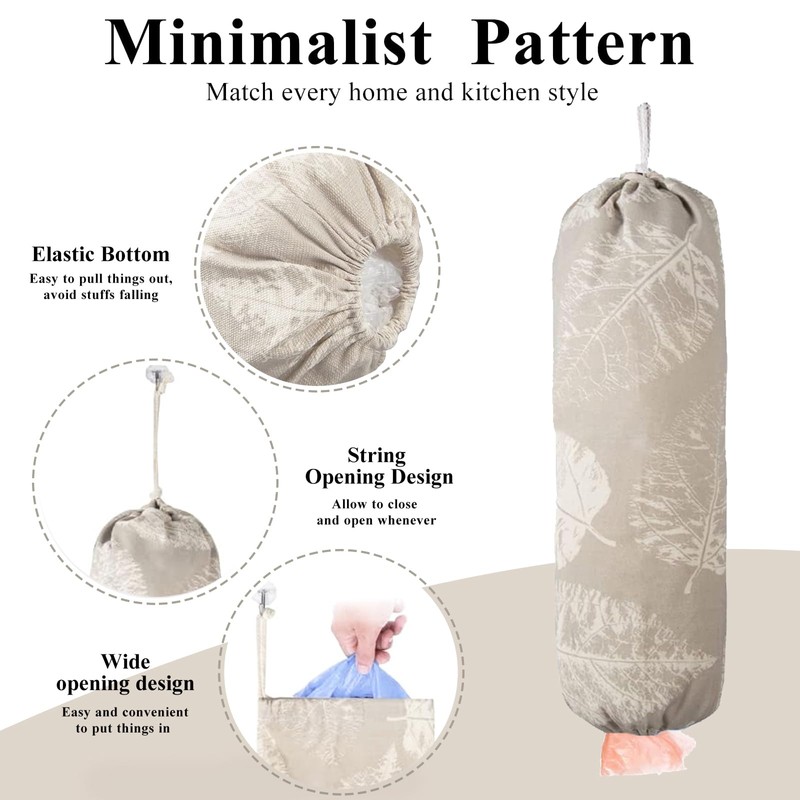 TOGETRUE Plastic Bag Holder, Wall Mount Plastic Bag Organizer Dispenser,
