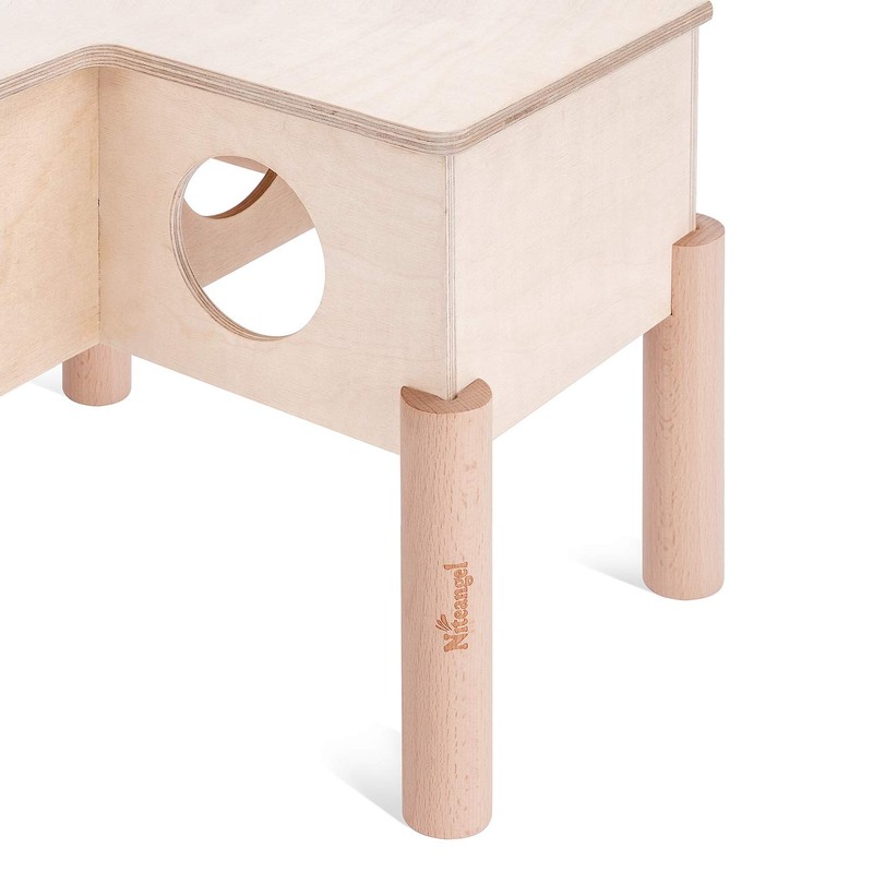 Niteangel Set of Beech Stilts for Elevating & Safely Setting