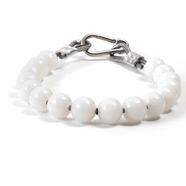 JRED Flagpole Retainer Ring, Poles Accessories to Keep Flag Close to Pole for 5 Inch Diameter Pole, Stainless Steel Cable, for Internal External Halyard Flagpole (White)