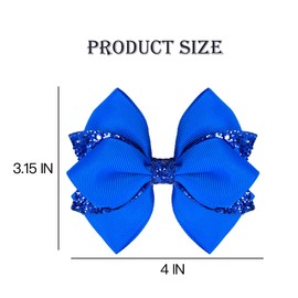 IKOLA 2PCS Hair Bows, Blue