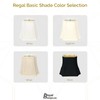 Royal Designs Rectangle Inverted Cut Corner Lamp Shade, Black, (4.25