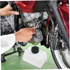BUGUUYO 49cc Mini Bike Accessories Motorcycle Tank Mini Gas Tank Plastic Bottle Line Hose