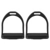 Horse Stirrup-1 Pair Black High Strength Horse Stirrup Durable Quality