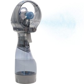 O2COOL Ventilador de nebulización de agua de mano de lujo alimentado por batería (gris)