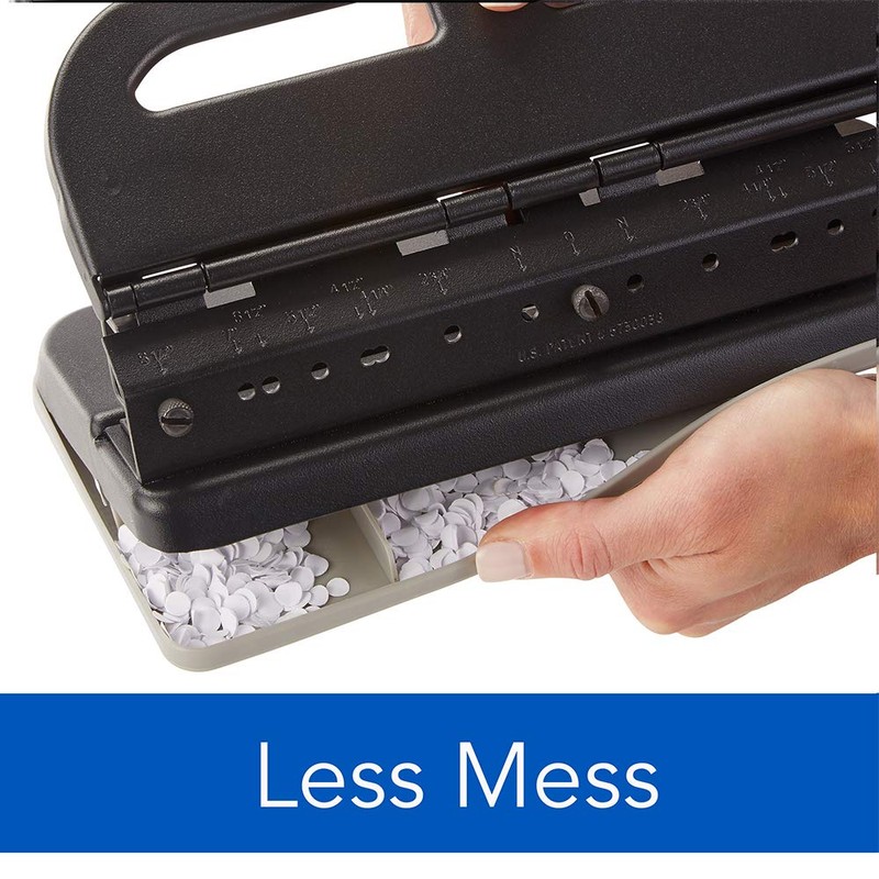 Swingline 2-7 Hole Punch, Semi-Adjustable, Heavy Duty Hole Puncher, Easy
