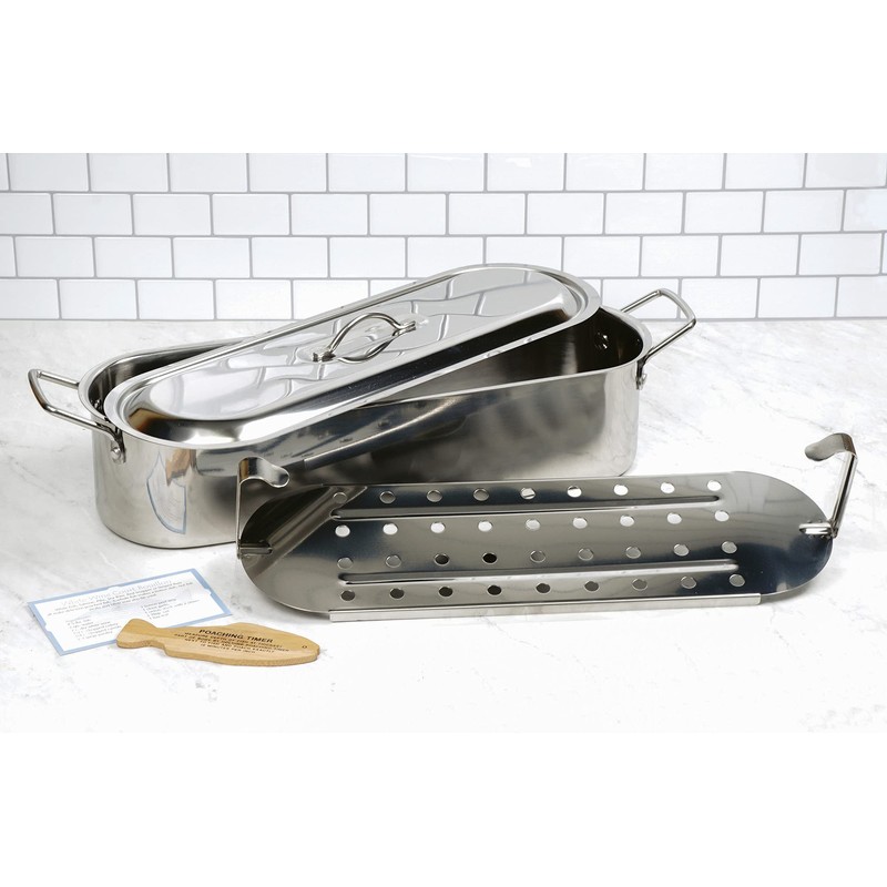 RSVP International Endurance Collection Fish Poaching Set, 20 inch, Stainless