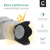 CELLONIC Ø 58mm Lens Hood Compatible for Ø 58mm Plastic