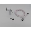 CR-MOESANCO® White and Grey Push Button Shower Kit with Flexible