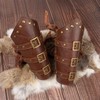 Renaissance Costume Belt Pouch Bracers Vial Potion Bottle Leather Keyring