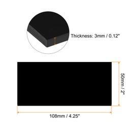 sourcing map Welding Lens Shade 10 Glass 2 x 4.25 Inch Replacement Welding Lens Tempered Glass Black Blackout Filter Plates for Welding Helmets Black