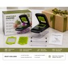 16-in-1 Vegetable Chopper with 8 Stainless Steel Blades, Food Container,