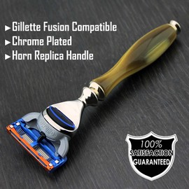 Haryali 5 Edge Razor with Horn Replica Handle Comes with Razor Blade in Box